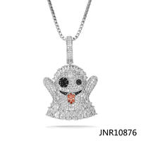 Jasen Jewelry Cz Zirconia Emoji Grimace Pendant Jewelry
