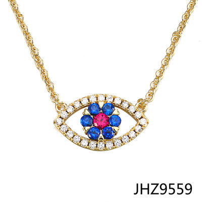 Jasen Jewelry Evil Eye Design Pendant Necklace For Women