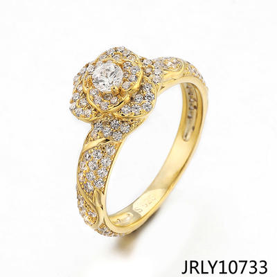 Jasen Jewelry Rose Flower Silver 925 Women Ring