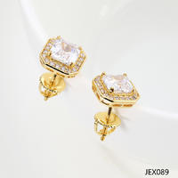 Jasen Jewelry CZ Stone Stud Earrings