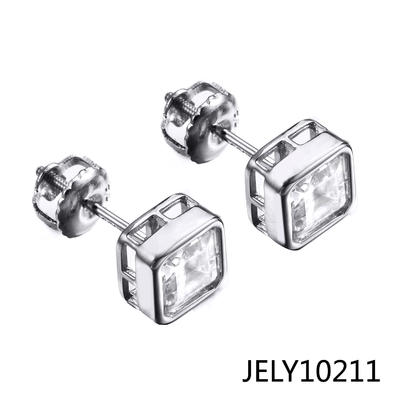JASEN JEWELRY Single Stone 925 Silver Stud Earrings