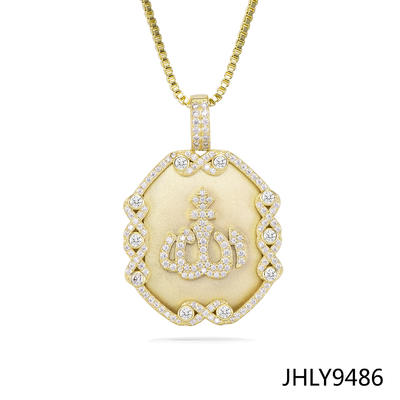 JASEN JEWELRY Allah Design 14K Gold Plating Pendant Jewelry