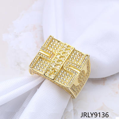 JASEN JEWELRY Men Gold Ring Design