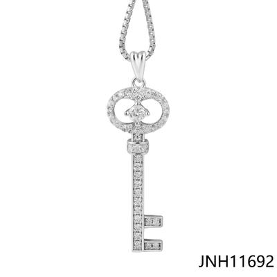 JASEN JEWELRY 925 silver jewelry key love necklace for women