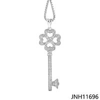 JASEN JEWELRY flower or butterfly design keys shape necklace for girls