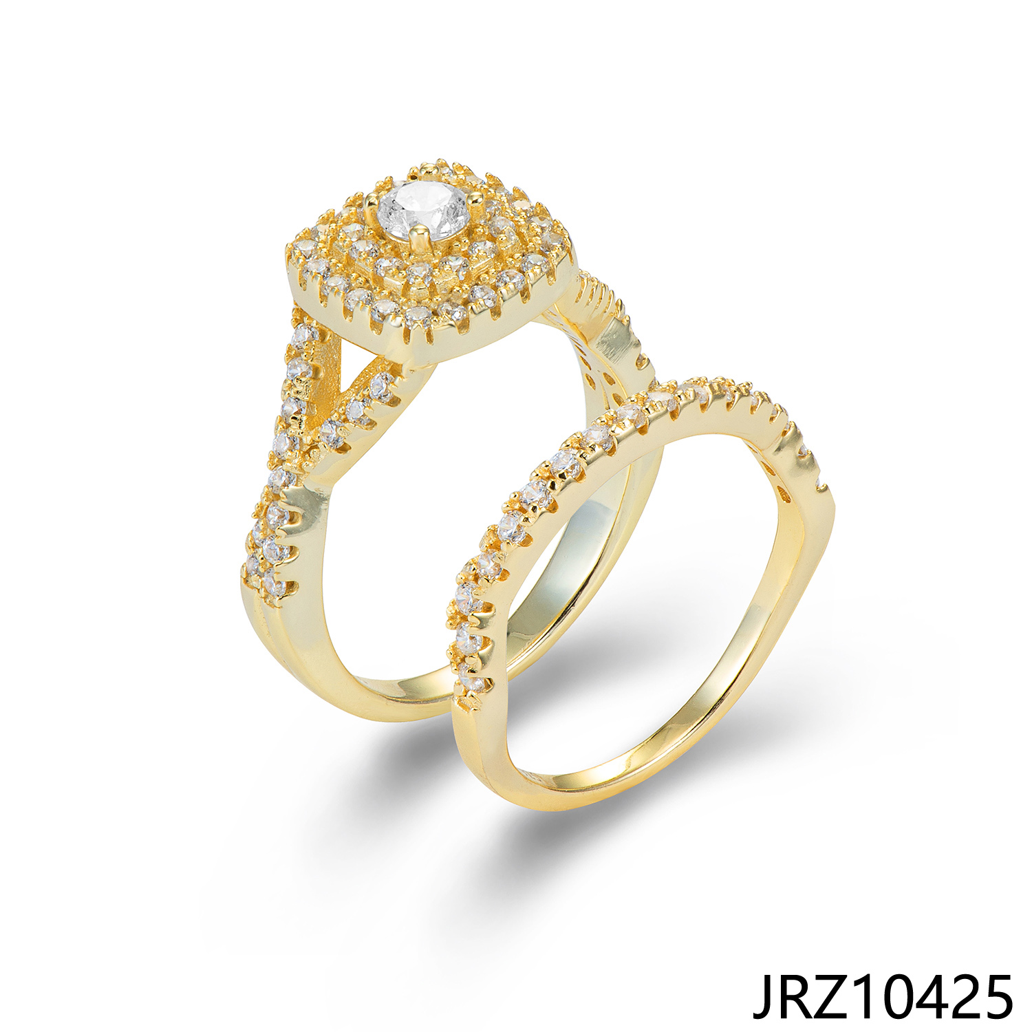 JASEN JEWELRY wedding rings 925 silver women rings set