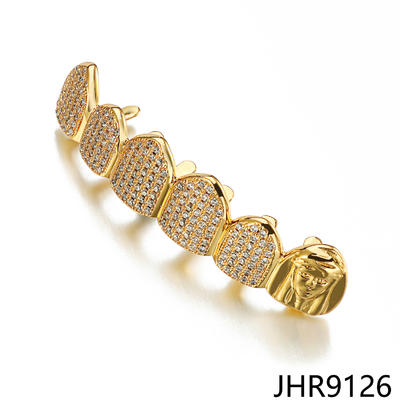 JASEN JEWELRY gold plating 925 silver sterling cz grillz