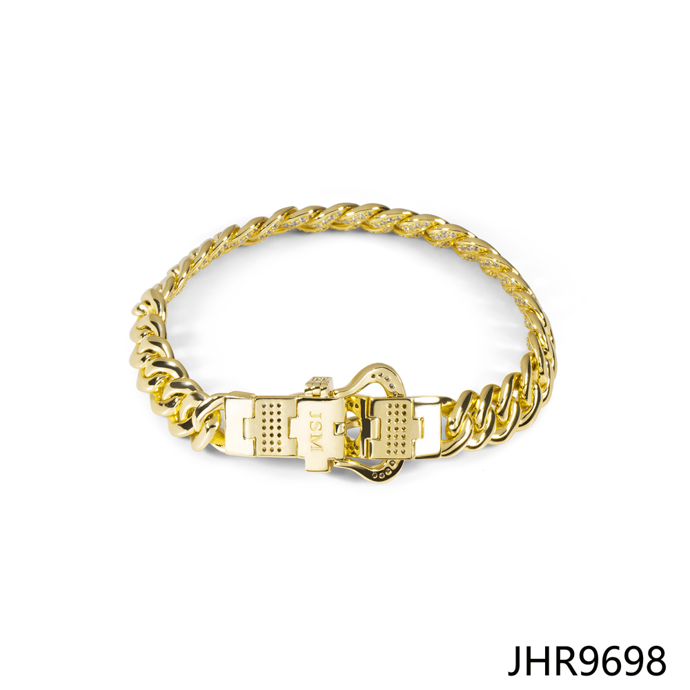 JASEN JEWELRY belt buckle design gold plated chains bracelets